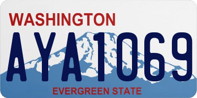 WA license plate AYA1069