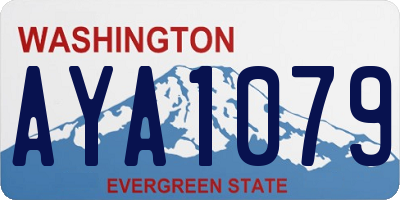 WA license plate AYA1079