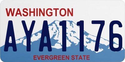 WA license plate AYA1176