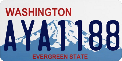 WA license plate AYA1188