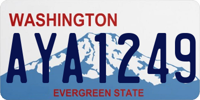 WA license plate AYA1249