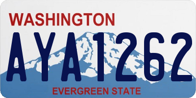 WA license plate AYA1262