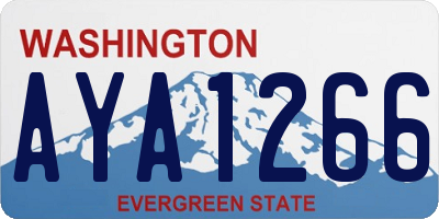 WA license plate AYA1266
