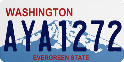 WA license plate AYA1272