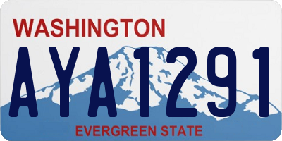 WA license plate AYA1291
