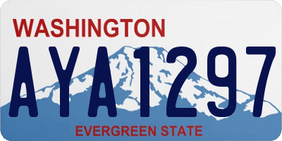 WA license plate AYA1297