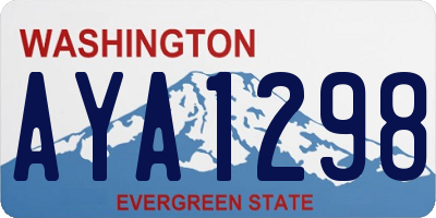 WA license plate AYA1298