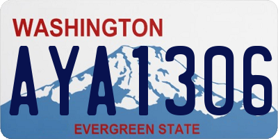 WA license plate AYA1306