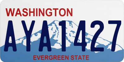 WA license plate AYA1427