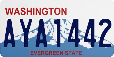 WA license plate AYA1442