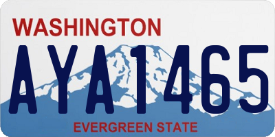 WA license plate AYA1465