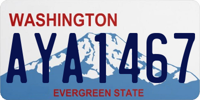 WA license plate AYA1467
