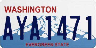 WA license plate AYA1471