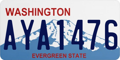 WA license plate AYA1476