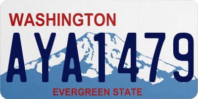WA license plate AYA1479