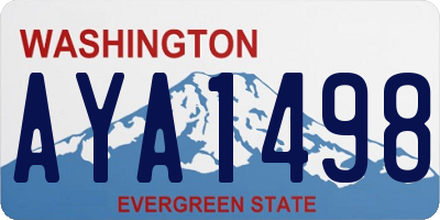 WA license plate AYA1498