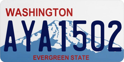 WA license plate AYA1502