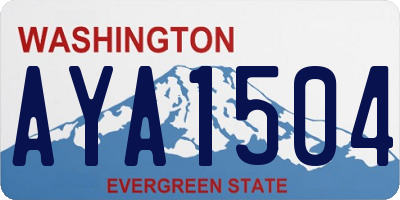 WA license plate AYA1504