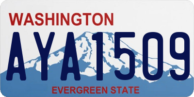 WA license plate AYA1509
