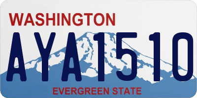 WA license plate AYA1510