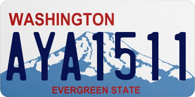 WA license plate AYA1511