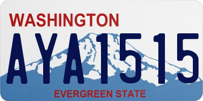 WA license plate AYA1515