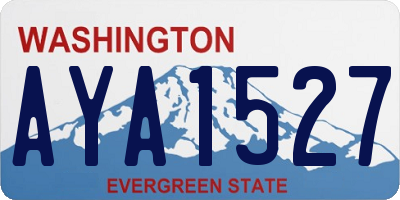 WA license plate AYA1527