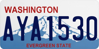 WA license plate AYA1530