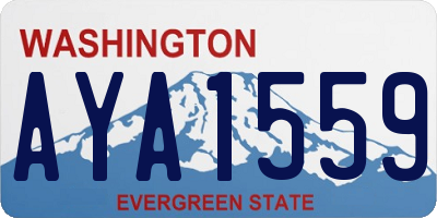 WA license plate AYA1559