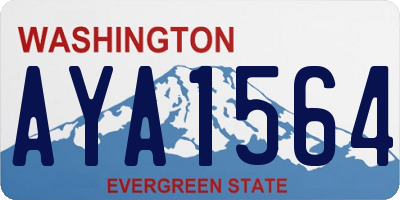 WA license plate AYA1564