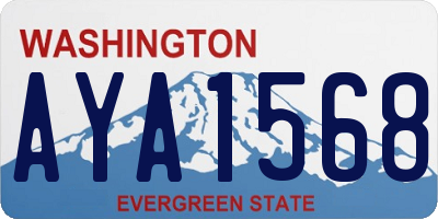WA license plate AYA1568