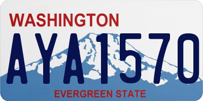 WA license plate AYA1570