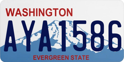 WA license plate AYA1586