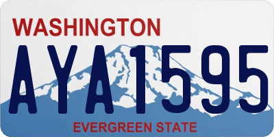 WA license plate AYA1595