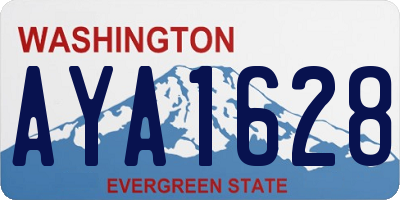 WA license plate AYA1628