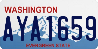 WA license plate AYA1659