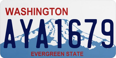 WA license plate AYA1679