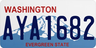 WA license plate AYA1682