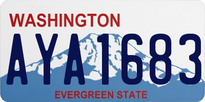 WA license plate AYA1683
