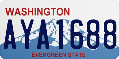 WA license plate AYA1688