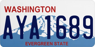 WA license plate AYA1689