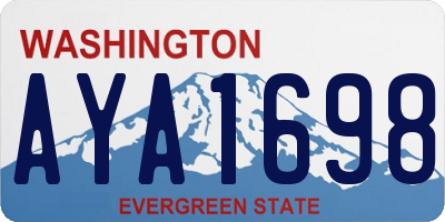WA license plate AYA1698