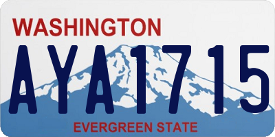 WA license plate AYA1715