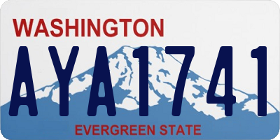 WA license plate AYA1741