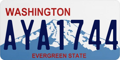 WA license plate AYA1744