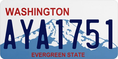 WA license plate AYA1751