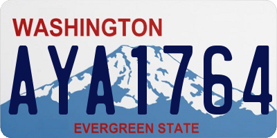 WA license plate AYA1764