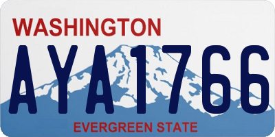 WA license plate AYA1766