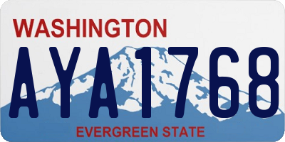 WA license plate AYA1768
