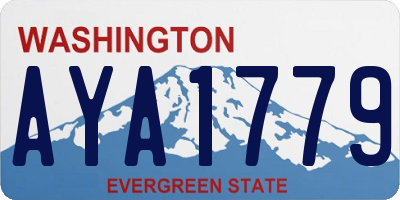 WA license plate AYA1779